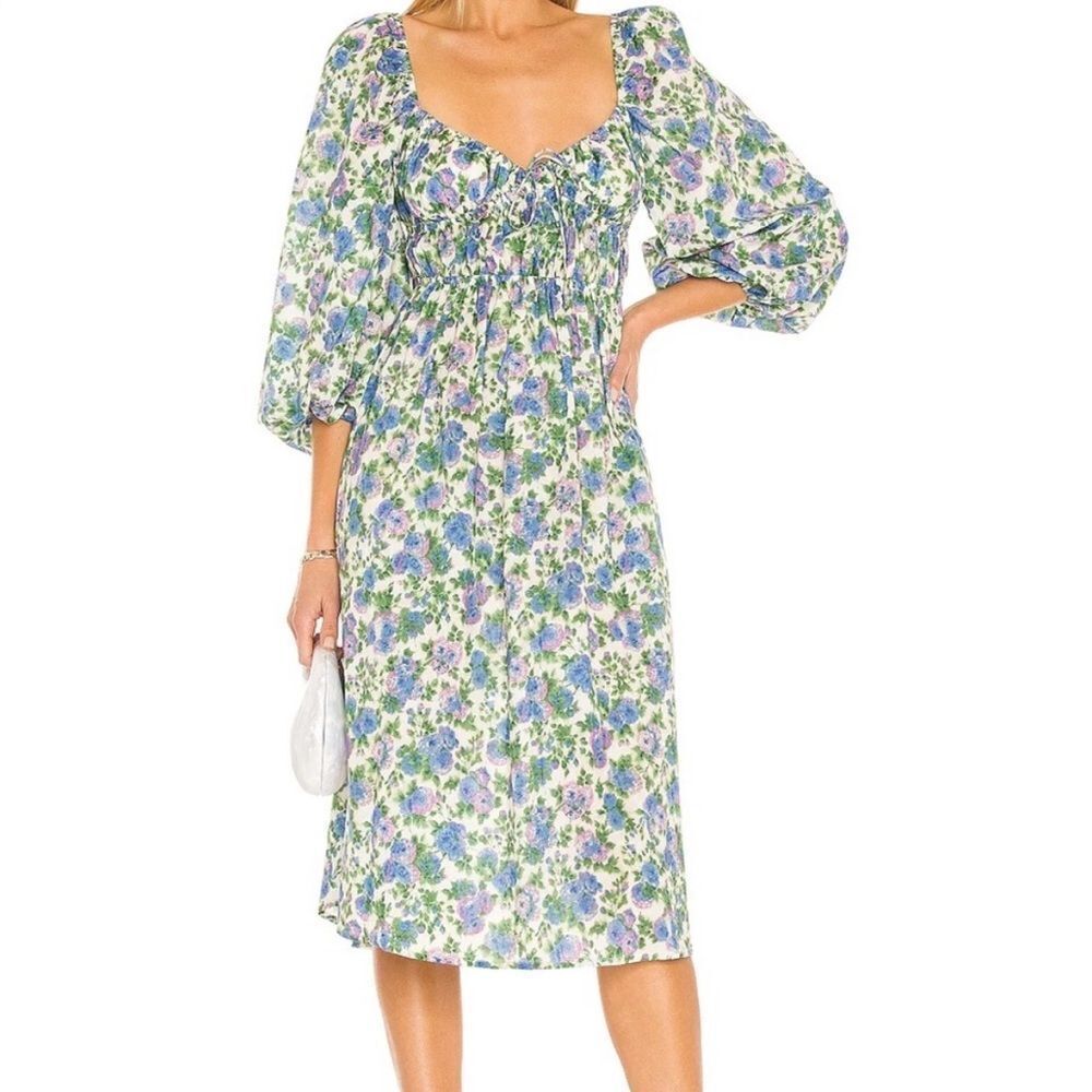 NWT For Love And Lemons Bridget Midi Dress S
